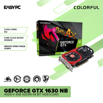 Colorful GeForce GTX 1630 NB 4GD6-V 4GB GDDR6 64bit Videocard
