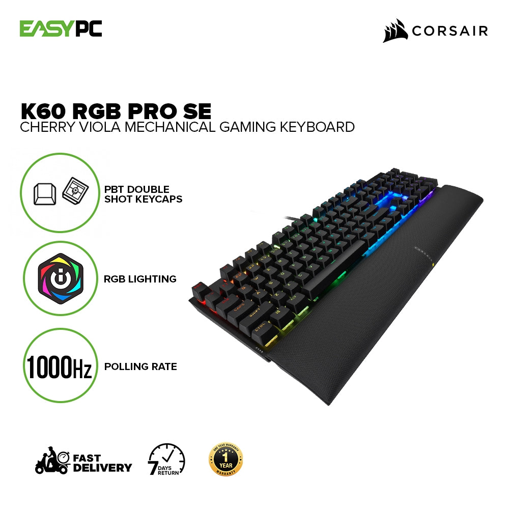 Corsair K60 RGB Pro SE Mechanical Gaming Keyboard