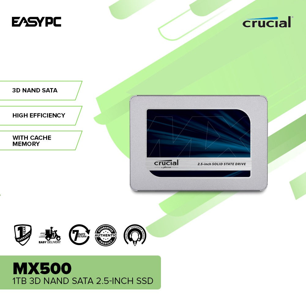 Crucial MX500 250GB 500GB 1TB 3D NAND SATA 2.5 inch Solid State Driv EasyPC