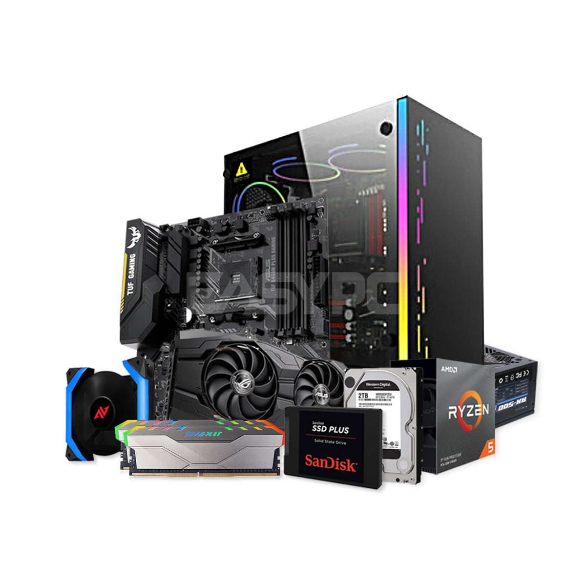 ASUS Desktop Package Ryzen 5 3600 Gaming Desktop – EasyPC