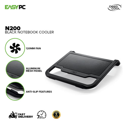 Deepcool N200 Notebook Cooler Black