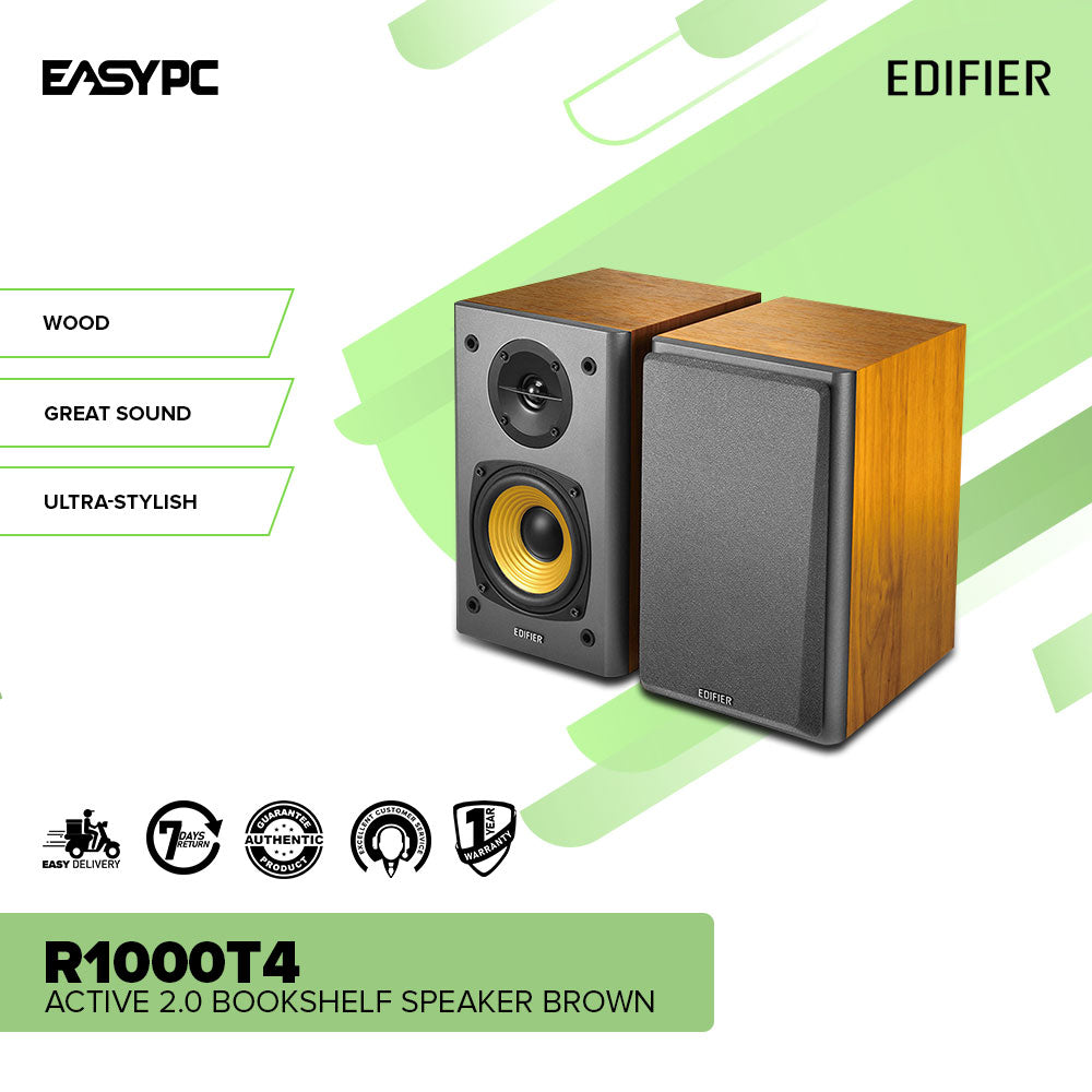 Edifier R1000T4 Active Brown Speaker - Main Image
