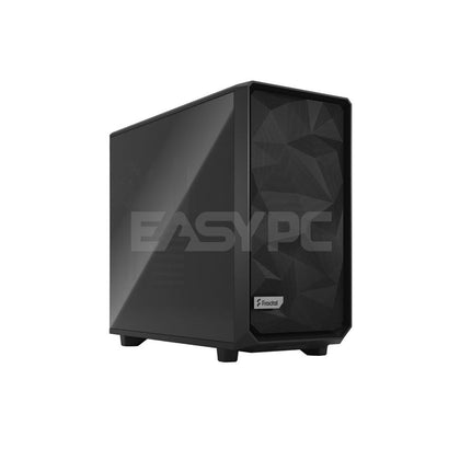 Fractal Design Meshify 2 Black Dark Tinted, Gray Light Tint and White Clear ATX Flexible Tempered Glass Window Mid Tower, Computer Case 4JTP