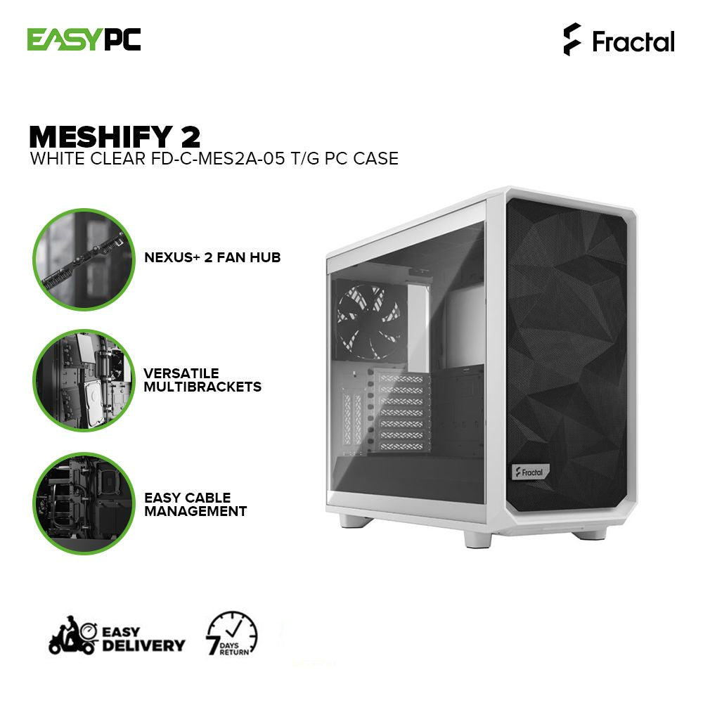 Fractal Design Meshify 2 Mid-Tower Case (Black) FD-C-MES2A-01