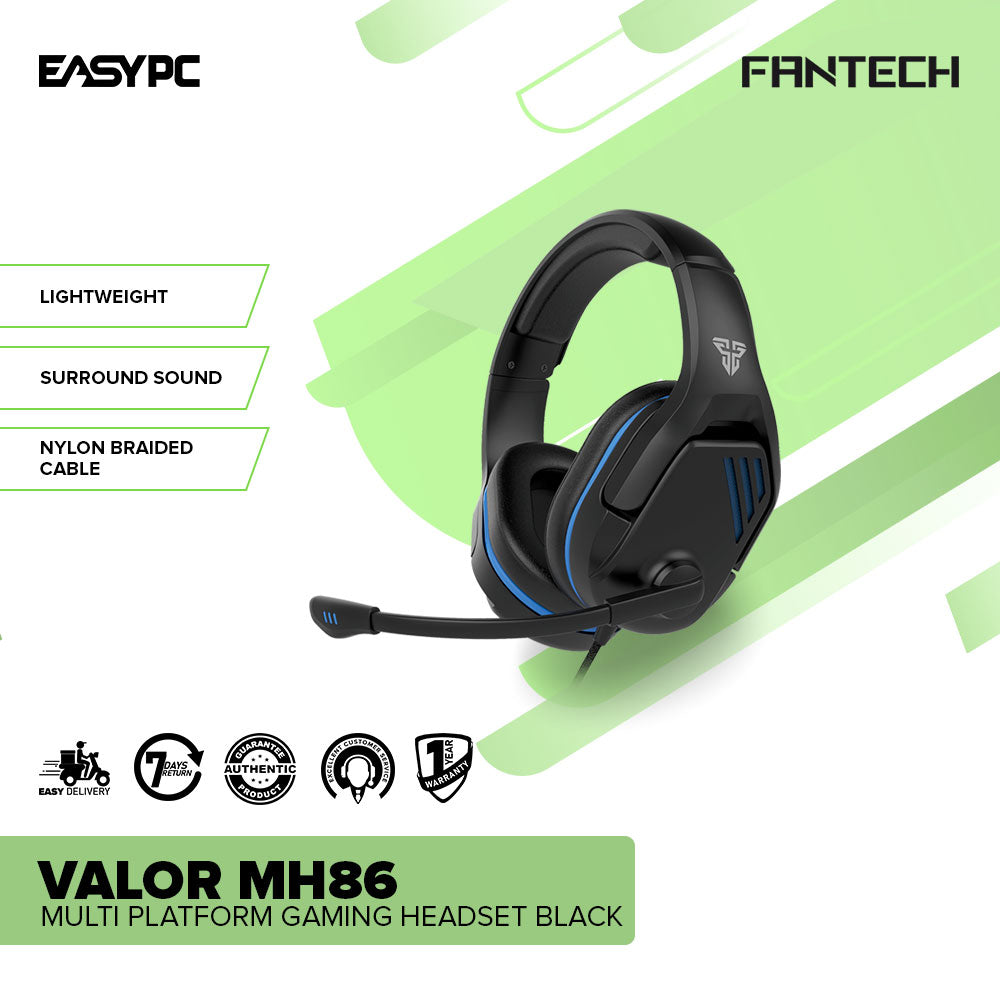 Fantech Valor MH86 Multi Platform Gaming Headset Black-a