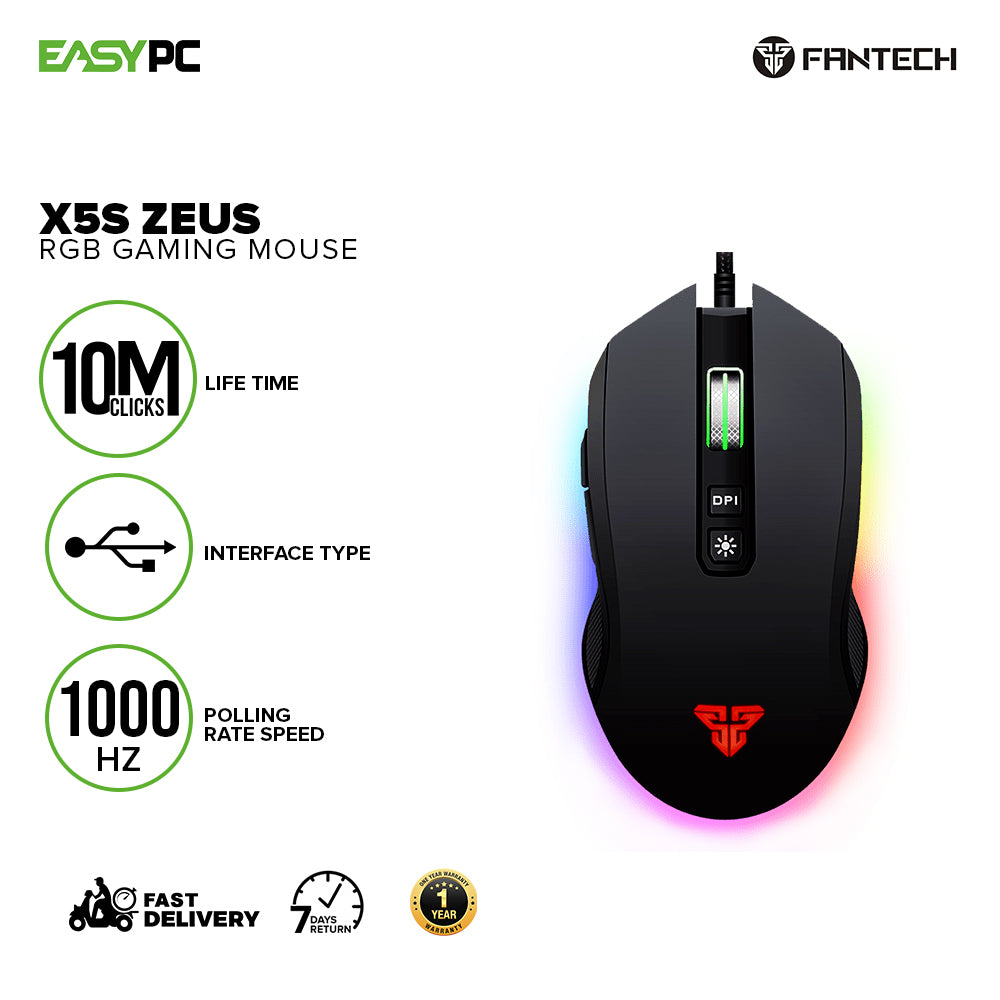 Fantech X5S Zeus V2 RGB Gaming Mouse