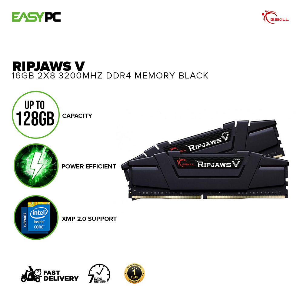 Ripjaws V 16gb 2x8 3200mhz Ddr4 Memory Black