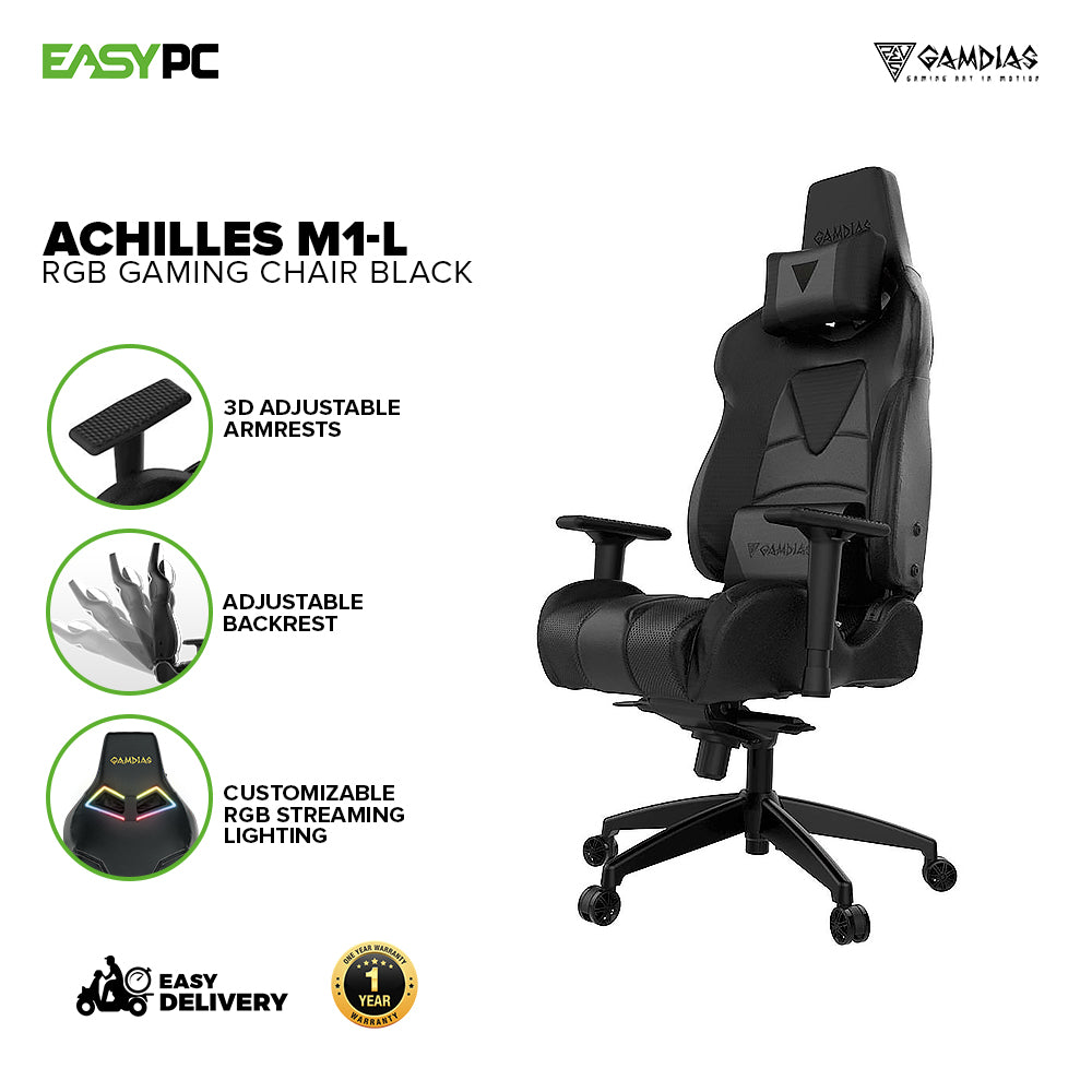 Adjustable Armrests Gamdias Achilles Gamdias Achilles M1-L RGB