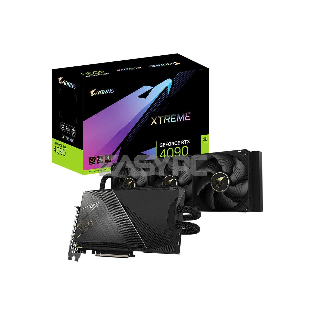 GIGABYTE AORUS GEFORCE RTX4090 XTREME WATERFORCE 24G GV-N4090AORUSX W-24GD 24GB 384BIT GDDR6X Videocard-a
