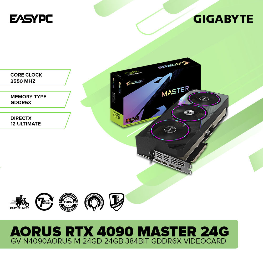 GIGABYTE AORUS GEFORCE RTX 4090 MASTER 24G GV-N4090AORUS M-24GD 24GB 384BIT GDDR6X Videocard