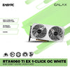 Galax NVIDIAÂ® GeForce RTX 4060 Ti EX 1-click oc White 8gb 128bit GDDR6 Videocard