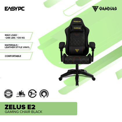 Gamdias Zelus E2 Gaming Chair Black