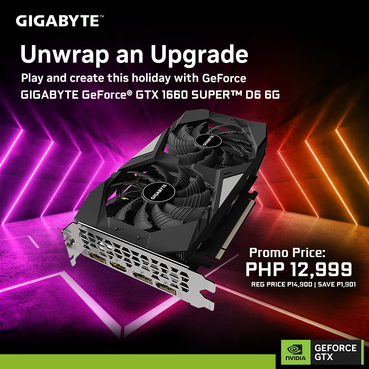 Gigabyte NVIDIA® GeForce GTX 1660 Super 6gb 192bit GDdr6 Gaming