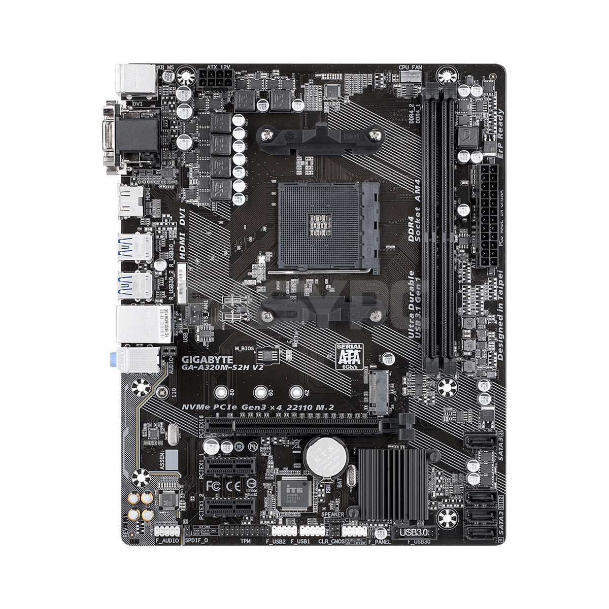 Gigabyte GA A320M S2H V2 Am4 Ddr4 Motherboard - Main Image
