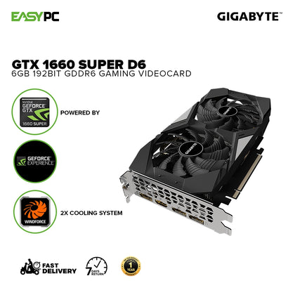 Gigabyte Gtx 1660 Super D6 GV-N166SD6-6GD 6gb 192bit GDdr6