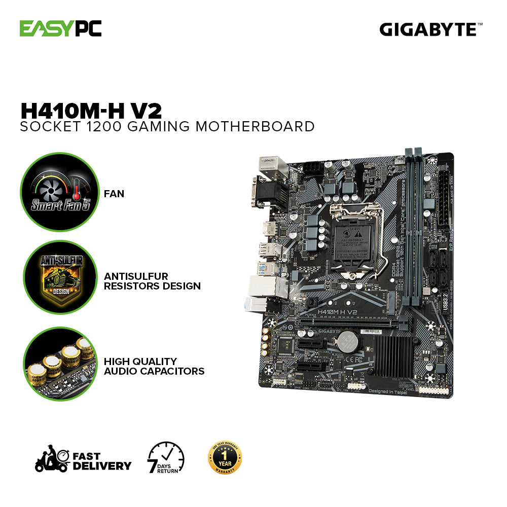 Gigabyte H410M-H V2 Gaming Socket 1200 Ddr4 Motherboard