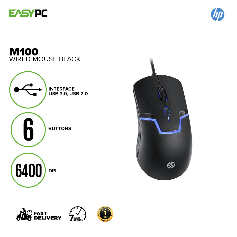 HP M100 Gaming Optical Mouse-a