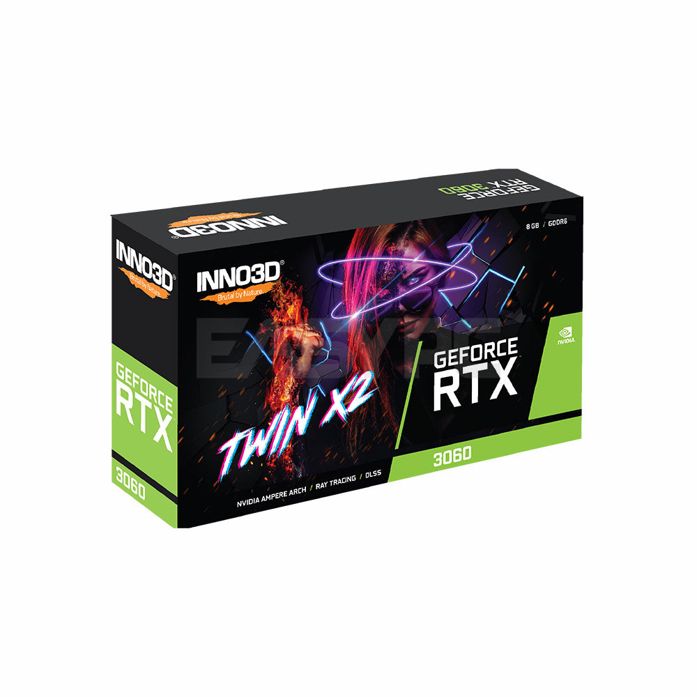 Inno3D NVIDIAÂ® GeForce RTXÂ™ 3060 Twin X2 OC 8GB N30602