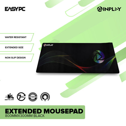 Inplay Extended 800mmx300mm mousepad Black