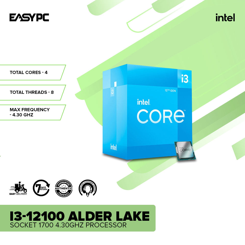 Intel Core i3-12100 4.30GHz Intel UHD Graphics 730 Alder