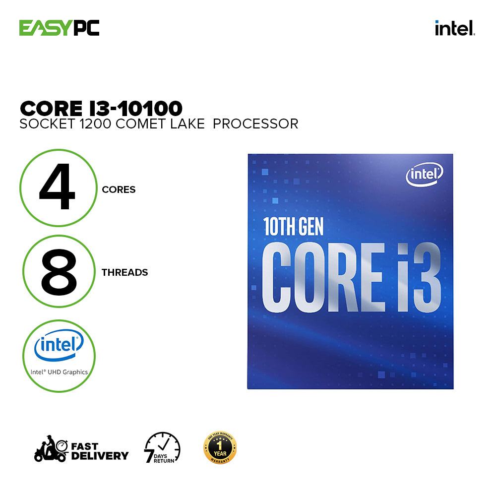 Intel Core I3-10100 1200 Comet Lake Socket Processor – EasyPC