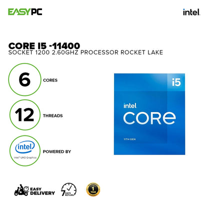 Intel Core I5 -11400 Rocket Lake Socket 1200 2.60GHz Processor