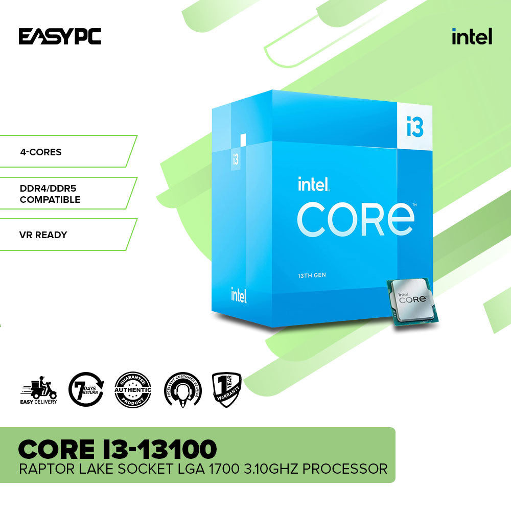 Intel Core i3-13100 LGA 1700 13th Gen 3.4GHz CPU – EasyPC