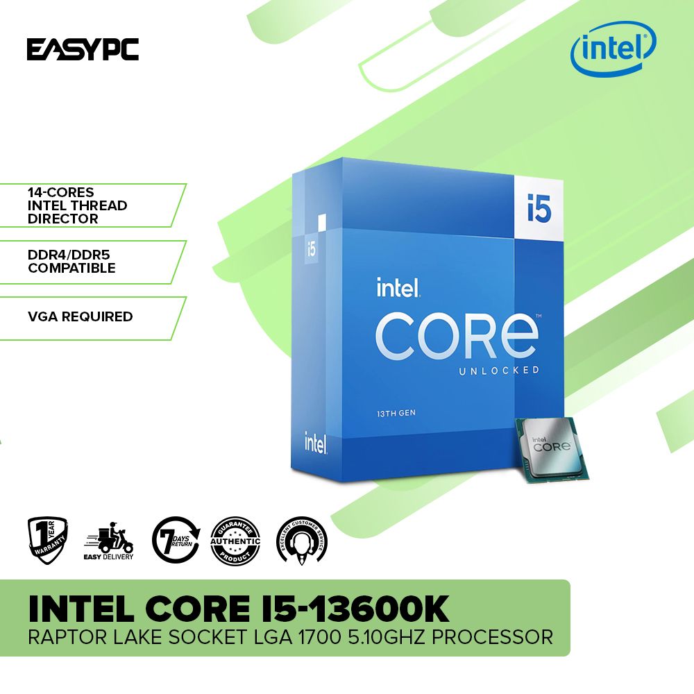 Intel Core i5-13600K Raptor Lake Socket LGA 1700 5.10GHz – EasyPC