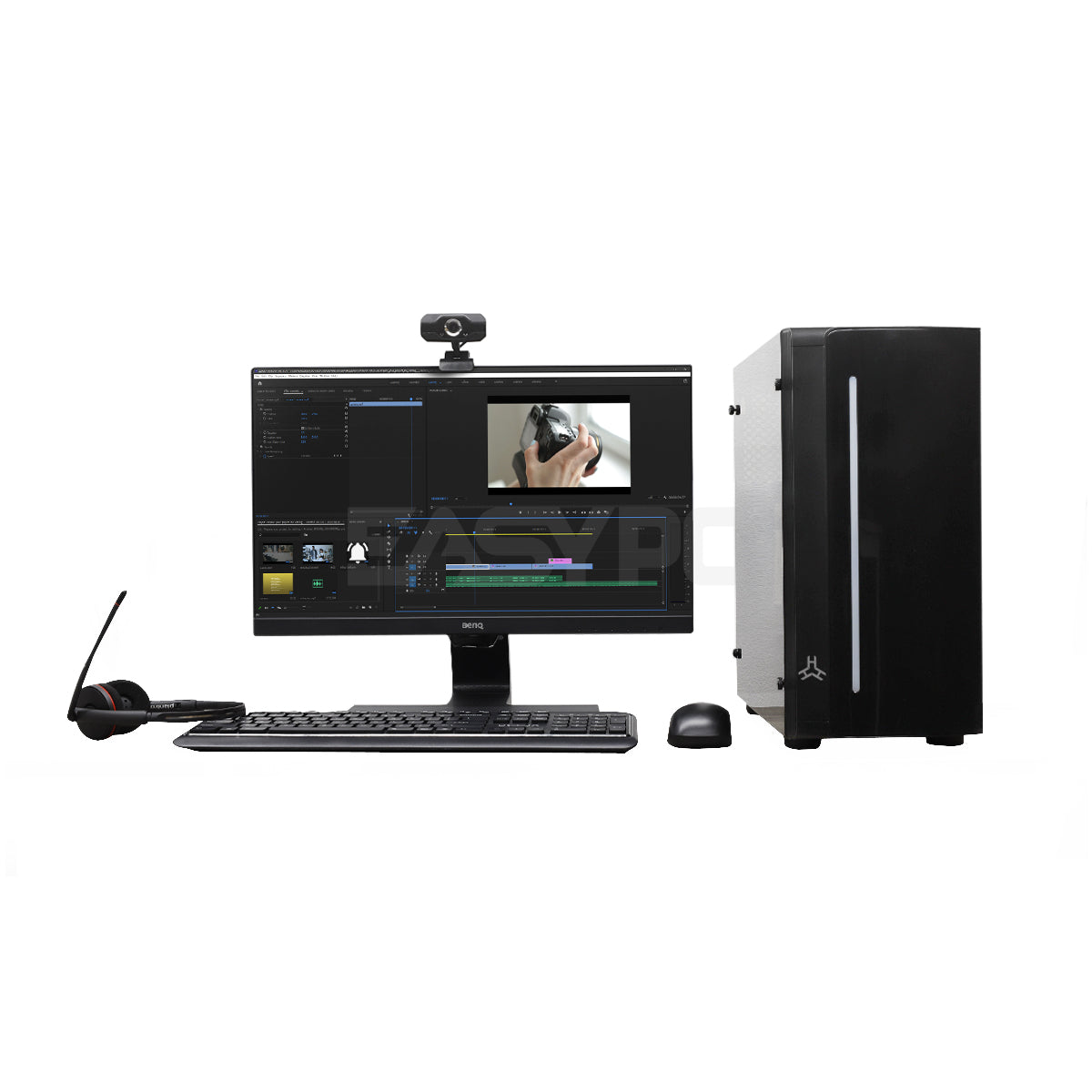 EasyBuild Ryzen 5 3500 Complete Desktop Computer Set – EasyPC