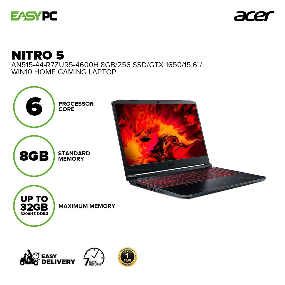 Acer Nitro AN515-44-R7ZUR5-4600H 8Gb/256 SSD/GTX