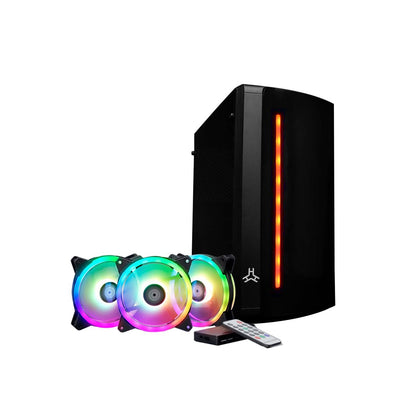 Keytech T 100 Keytech T-100 Tempered Glass Micro ATX PC Case With PSU – EasyPC