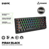 RAKK PIRAH Wireless Gaming Keyboard Barebone Black Hot swappable Socket 65% Layout and 5-PIN Mechanical Switch Bundles