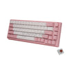 RAKK PIRAH Wireless Gaming Keyboard Pink Hot swappable Socket 65% Layout + 5-PIN Mechanical Switch Bundles