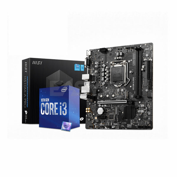 I3 10100 Msi Motherboard With Intel Processor Intel Core I3-10100