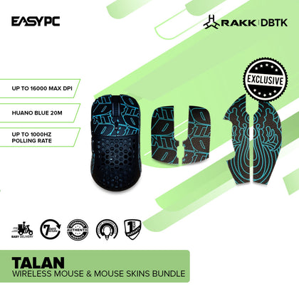 DBTK X RAKK Talan Wireless Mouse+ RAKK Talan Mouse Skins Bundle
