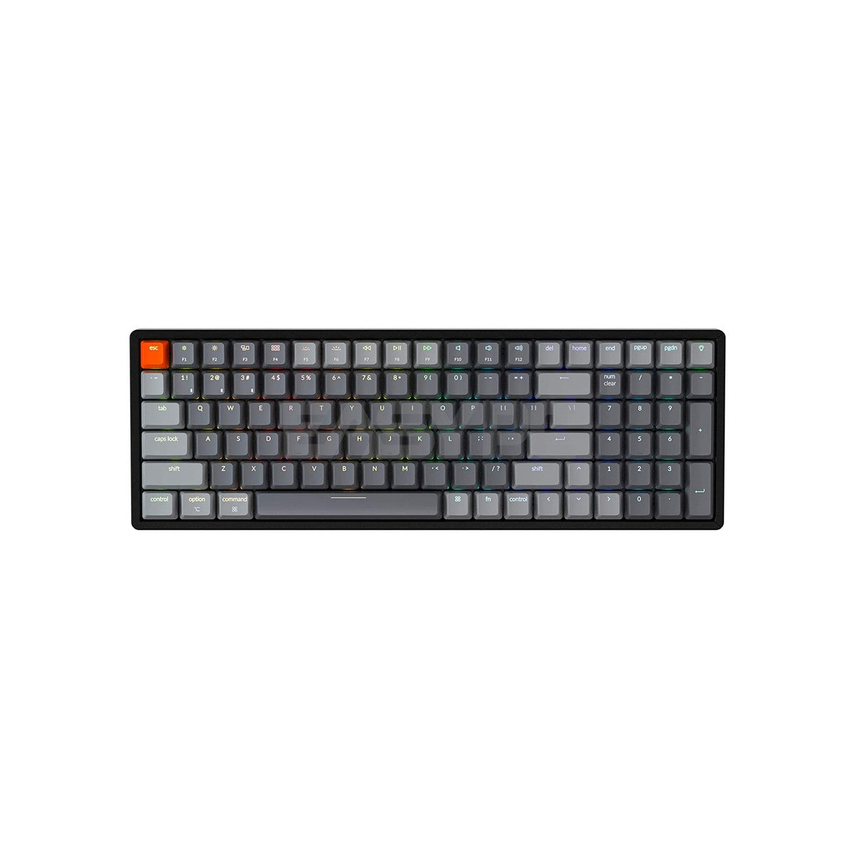 Keychron (K4J2) K4 V2 Hot-swappable Aluminum RGB Wireless Mechanical Gaming Keyboard Blue Switch-a