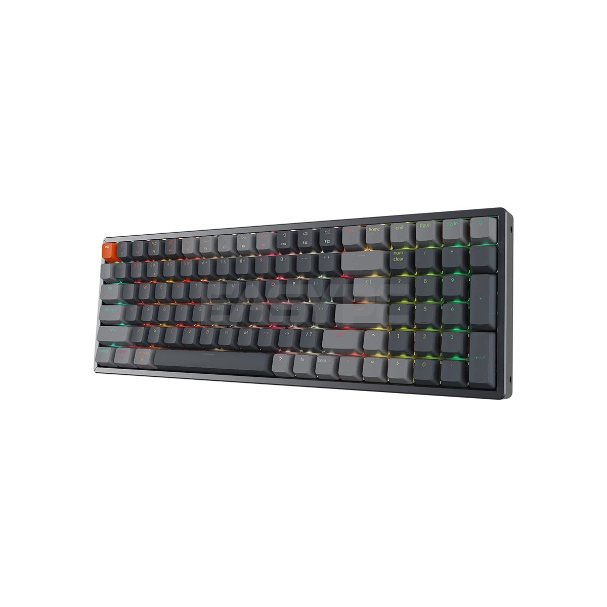Keychron (K4J2) K4 V2 Hot-swappable Aluminum RGB Wireless Mechanical Gaming Keyboard Blue Switch-b