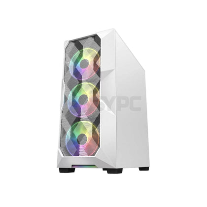 Keytech Armor Knight Series Mid Tower Gaming PC Case White-a