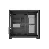 Keytech Robin Mini Dual Chamber Tempered Glass Optimal Airflow Micro ATX Black-c
