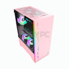 Keytech Shield Mid Tower Gaming PC Case Pink-b