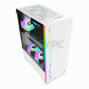 Keytech Shield Mid Tower Gaming PC Case White-b