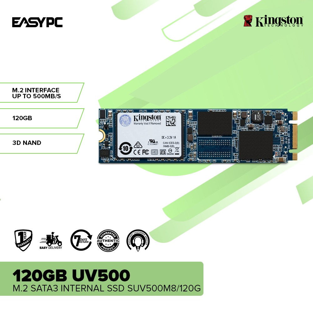 Kingston 120GB UV500 M.2 Sata3 Internal SSD SUV500M8/120G