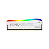 Kingston Fury Beast 8GB 1x8 3200MT/s DDR4 Memory RGB White Special Edition-a