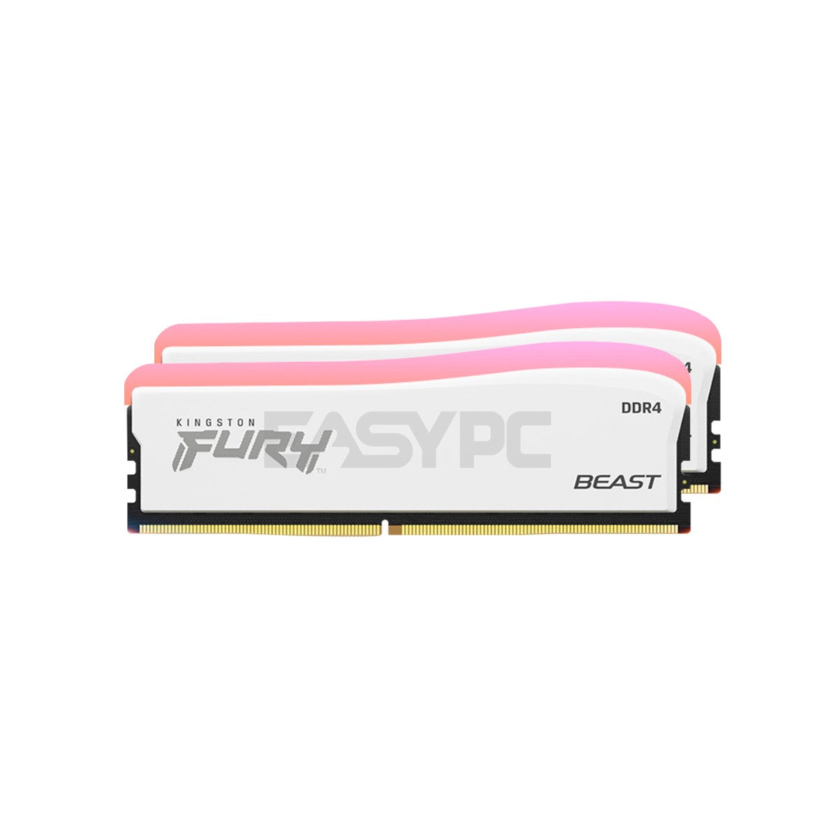 Kingston Fury Beast 8GB 1x8 3200MT/s DDR4 Memory RGB White Special Edition-b