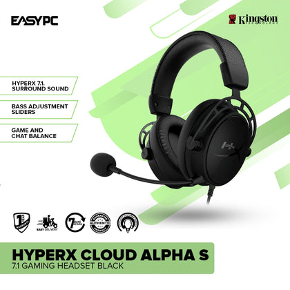 Kingston HyperX Cloud Alpha S 7.1 HyperX 7.1. Gaming Headset Black