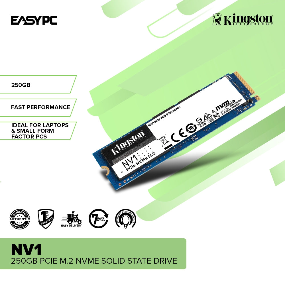 Kingston NV1 PCIe M.2 3.0 NVME 500GB, 250GB, 1TB, 2TB and NV2 PCIe 4.0 –  EasyPC