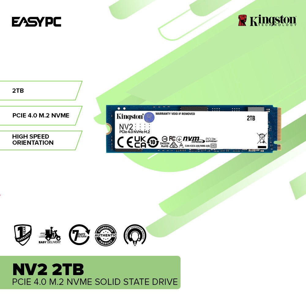 SSD NVMe Kingston 1 To NV2 PCIe 4.0 –