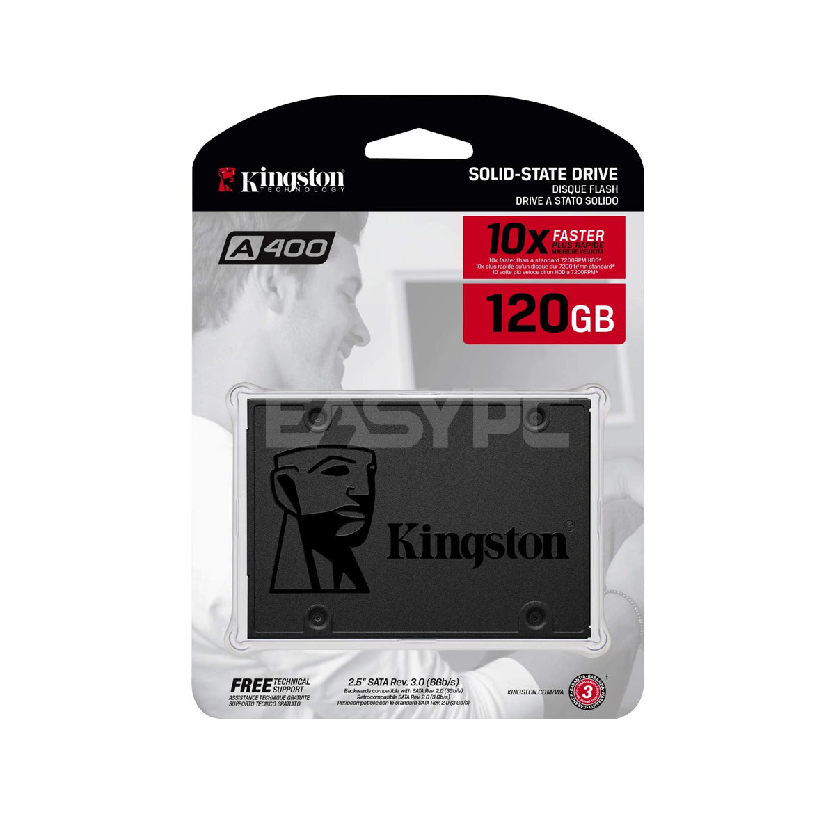 Kingston SA400S37 120G 120GB Sata III Solid State Drive EasyPC
