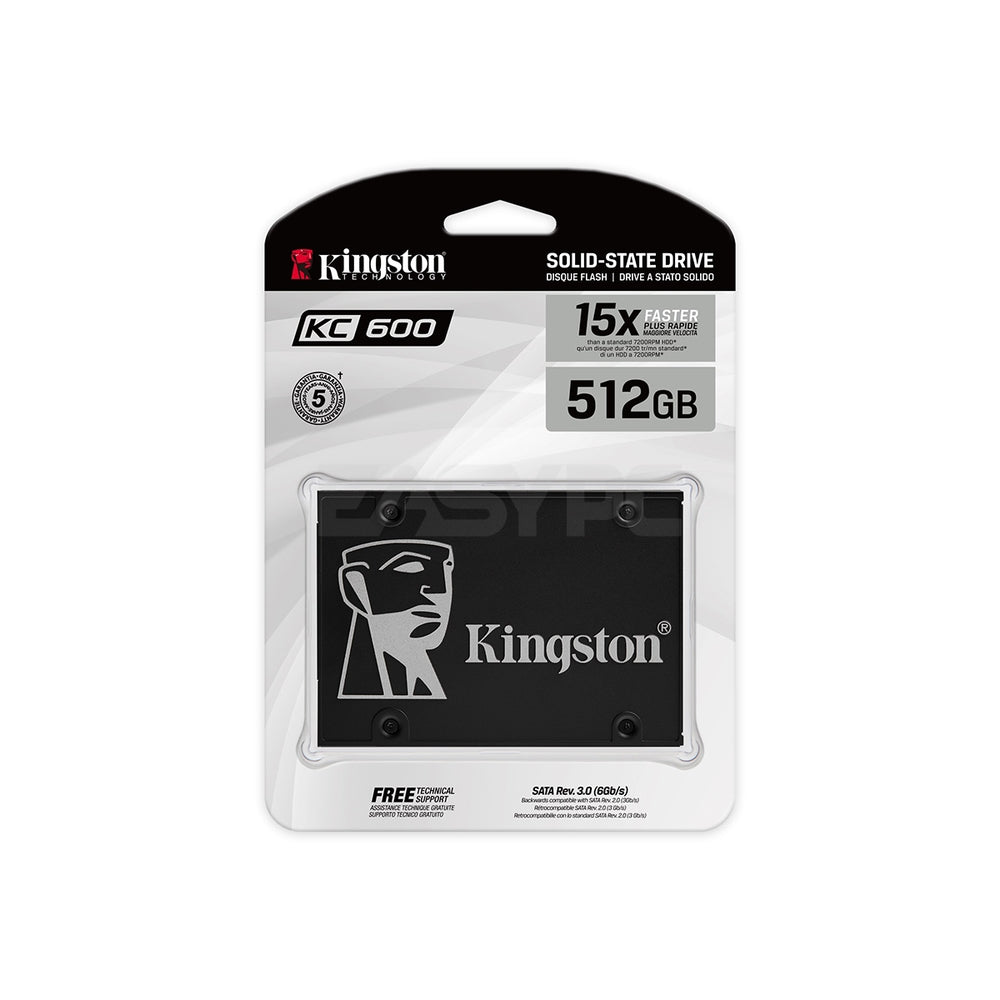 Kingston SKC600 512GB 2.5 Solid State Drive EasyPC