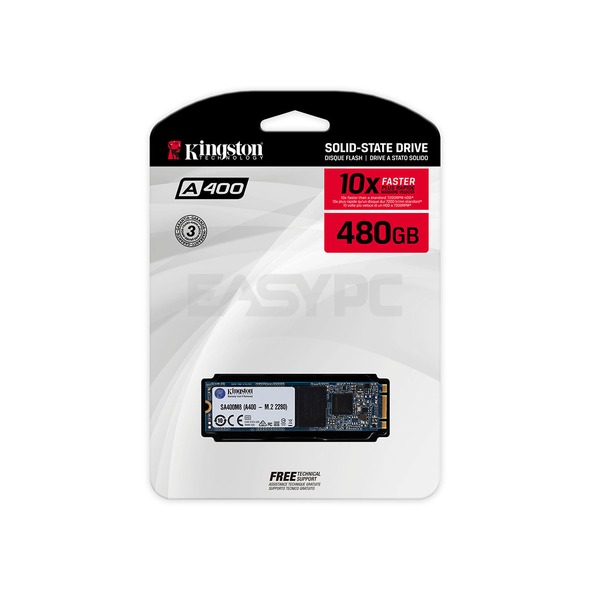 Kingston SSDNow A400 480gb Sata3 M.2 Solid State Drive EasyPC